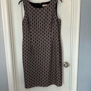 Black and pink Kasper dress